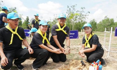 เทศบาลตำบลโพธิ์กระสังประกอบพิธีปลูกป่าเฉลิมพระเกียรติ