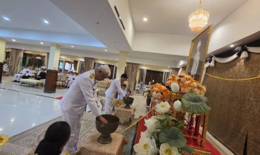 พสกนิกรปราจีนฯ หลั่งไหลถวายน้ำสรงพระศพ "เจ้าฟ้าพัชรกิติยาภาฯ" น้อมรำลึกพระกรุณาธิคุณ