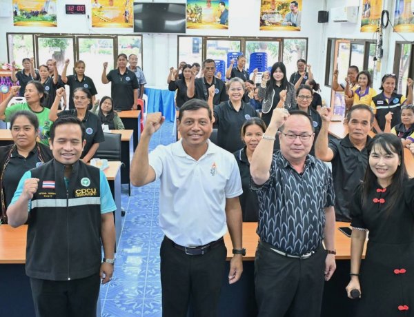 เทศบาลตำบลบุสูง เปิดโครงการป้องกันและควบคุมโรค เสริมสร้างความรู้นำทางไปสู่การมีสุขกับภาพพลังใหม่ที่ดี