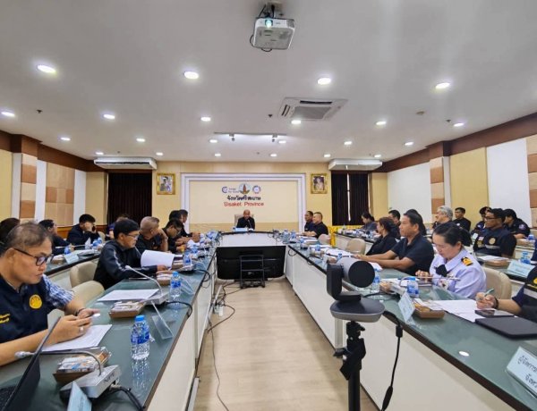ศรีสะเกษยกระดับรับมือฤดูฝน 2569 ซักซ้อมแผนเผชิญเหตุอุทกภัย–วาตภัย เตรียมพร้อมทุกมิติช่วยเหลือประชาชน
