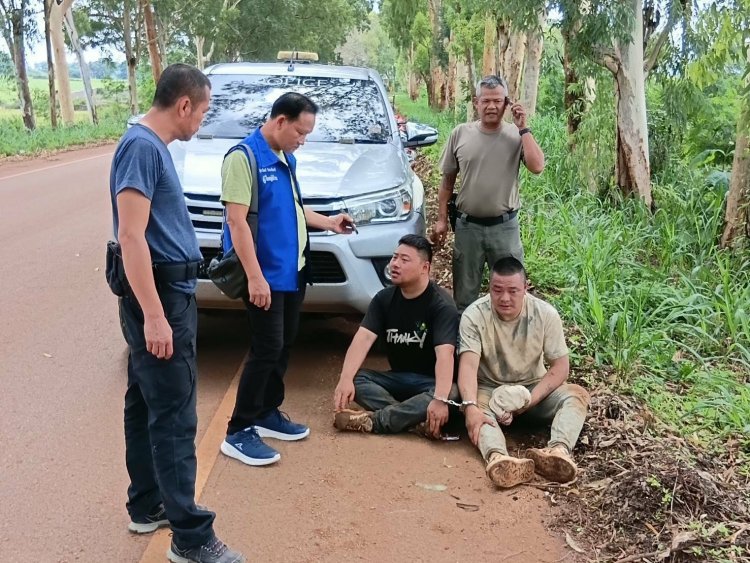 ฝ่ายปกครองพบพระรวบ 3 ผู้ต้องหาชาวจีนดักทุกรถหวังปล้นทรัพย์