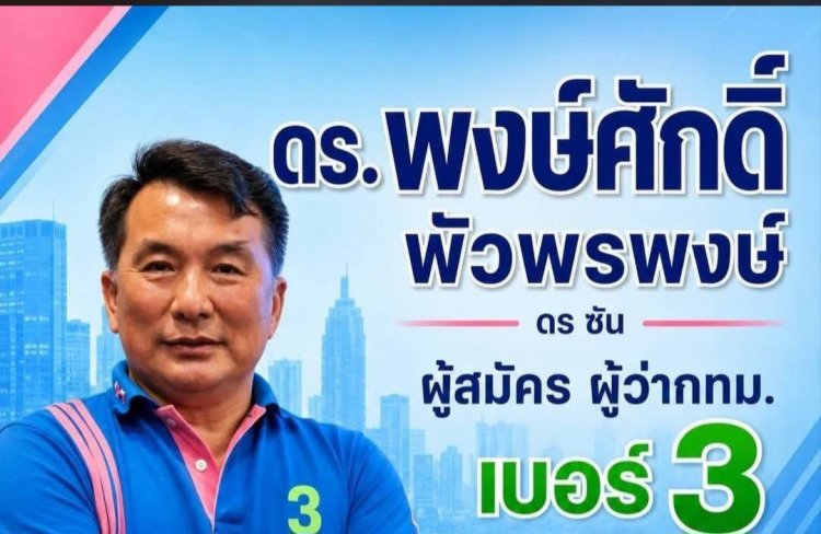 "พงษ์ศักดิ์ "ผู้สมัคร เบอร์ 3  จำลอง เหตุการณ์   Security Phone กลาง อนุเสาวรีย์ฯ