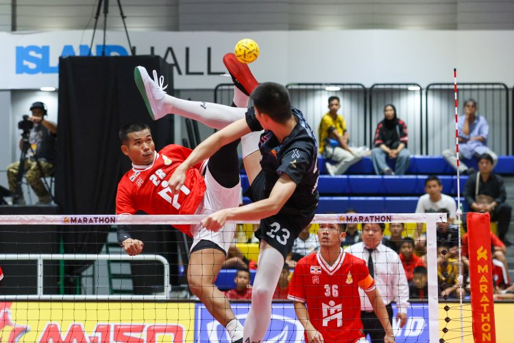 เปิดศึกตะกร้อ ม.ว.ก. เปิดสนาม ทหารอากาศ" พลาด โดนราชนาวีพลิก ชนะ 2-1 ทีม