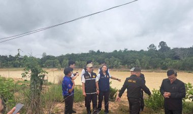 ผู้ตรวจราชการสำนักนายกฯลงพื้นที่อำนาจเจริญตรวจความพร้อมโครงการเพิ่มประสิทธิภาพระบบกระจายน้ำในไร่นา