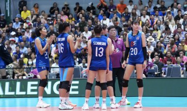 ทีมนักตบสาวยู 18 ไทย สู้เต็มที่ ก่อนพ่าย เกาหลีใต้ 1-3 เซต หล่นไปชิงอันดับ 3 กับ ญี่ปุ่น