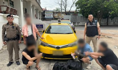 ตำรวจสกัดจับคนขับแท็กซี่รับจ้างขนชาวจีนหนีจากเขมรทำมาแล้ว 10 ครั้ง