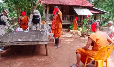 ศรีสะเกษลุยกวาดล้างยาเสพติดทุกมิติ ตรวจพบพระ–สามเณรเสพยา เร่งลาสิกขาและเข้าสู่กระบวนการตามกฎหมาย