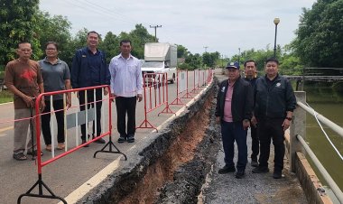 พิจิตรถนนทรุด ! “ภัทรพงศ์”รมช.คมนาคมสั่งแขวงทางหลวงสำรวจเร่งช่วยซ่อมถนนสากเหล็ก-สายคำโห้เหตุน้ำกัดเซาะถนนทรุด