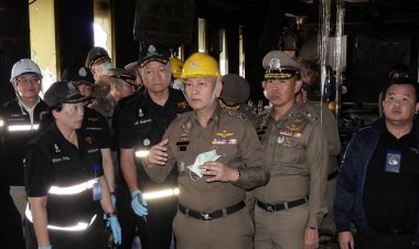 ผบ.ตร. ชี้เหตุเพลิงไหม้อาจเข้าข่ายประมาท สั่ง พฐ. ตรวจสอบทุกมิติ เอาผิดผู้เกี่ยวข้องทุกคน