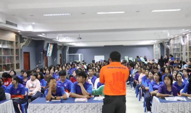 อบจ.ศรีสะเกษ ยกระดับความพร้อมรับมืออัคคีภัย ฝึกทักษะเอาตัวรอด ลดความสูญเสียเมื่อเกิดเหตุ