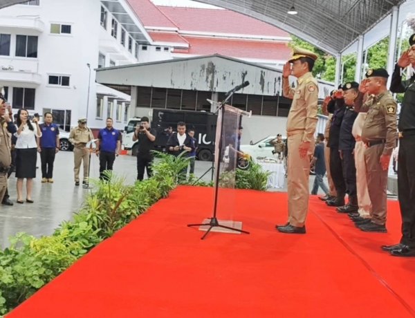ผู้ว่าฯศรีสะเกษ ปล่อยแถวเปิดปฏิบัติการ Operation 90 Days ผ่าแผนยุทธการ 90 วัน พิฆาตยาเสพติด