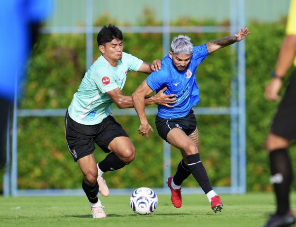 ทีมชาติไทย อุ่นเครื่องทดสอบทีมกับ สโมสรการท่าเรือ เตรียมความพร้อมก่อนลุยศึก อาเซียน คัพ