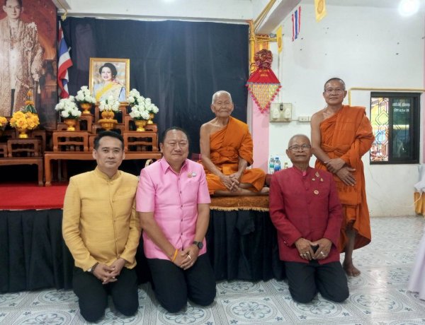 รองผู้ว่าฯศรีสะเกษเป็นประธานฝ่ายฆราวาสพิธีทำบุญครบรอบวันคล้ายวันละสังขารเกจิบูรพาจารย์ (หลวงปู่สังข์ สุริโย)