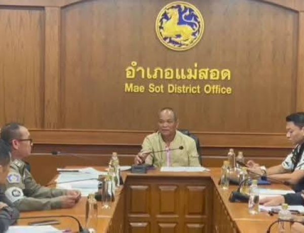 ปกครองแม่สอด ประชุมจัดระเบียบ วินมอเตอร์ไซค์  เข้ม 5 มาตรการ