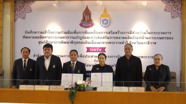 สำนักงาน กปร. จับมือมหาวิทยาลัยนราธิวาสราชนครินทร์ ยกระดับเกษตรครบวงจร สร้างโอกาสสู่ชุมชน
