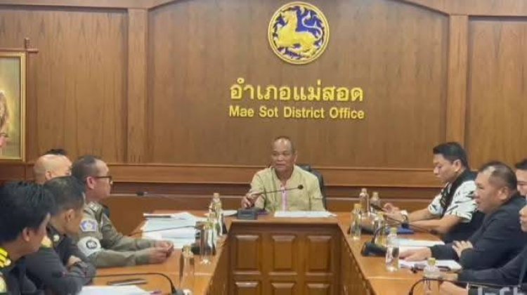ปกครองแม่สอด ประชุมจัดระเบียบ วินมอเตอร์ไซค์  เข้ม 5 มาตรการ